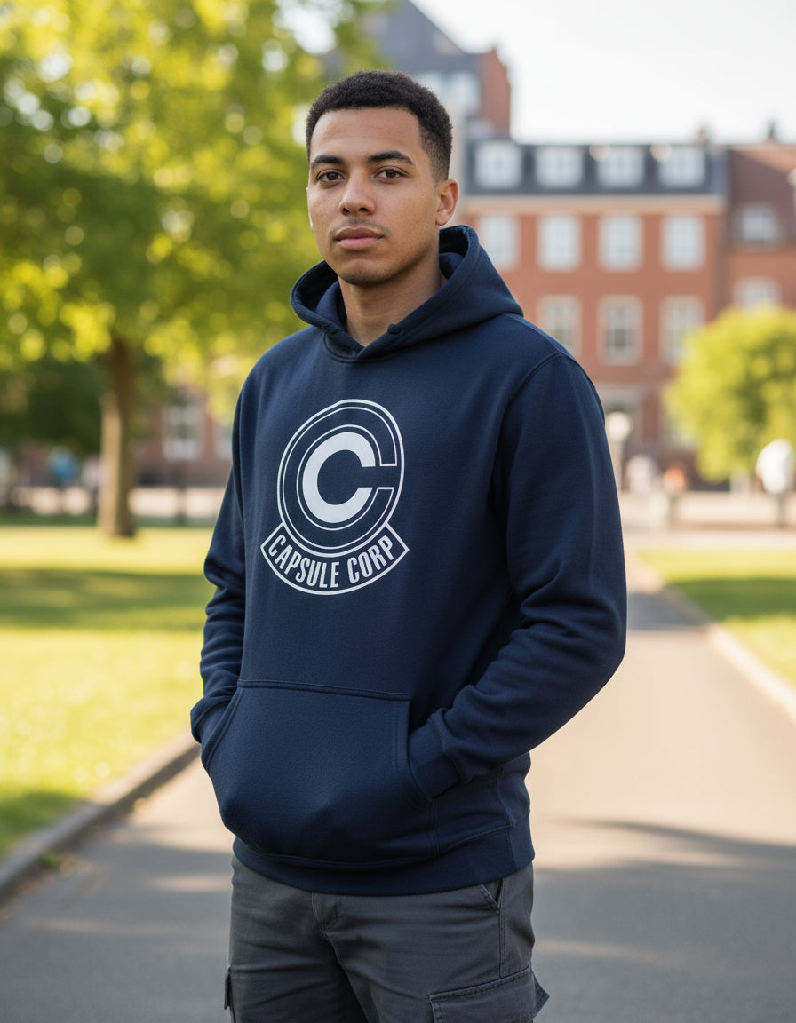 Capsule Corp Sudadera Hoodie Anime Dragon Ball