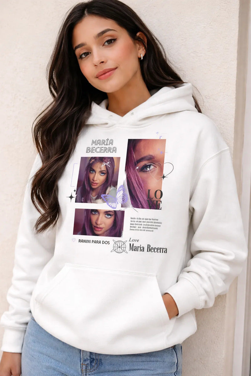 Sudadera Maria Becerra Hoodie Ramen Para Dos Calidad Premium