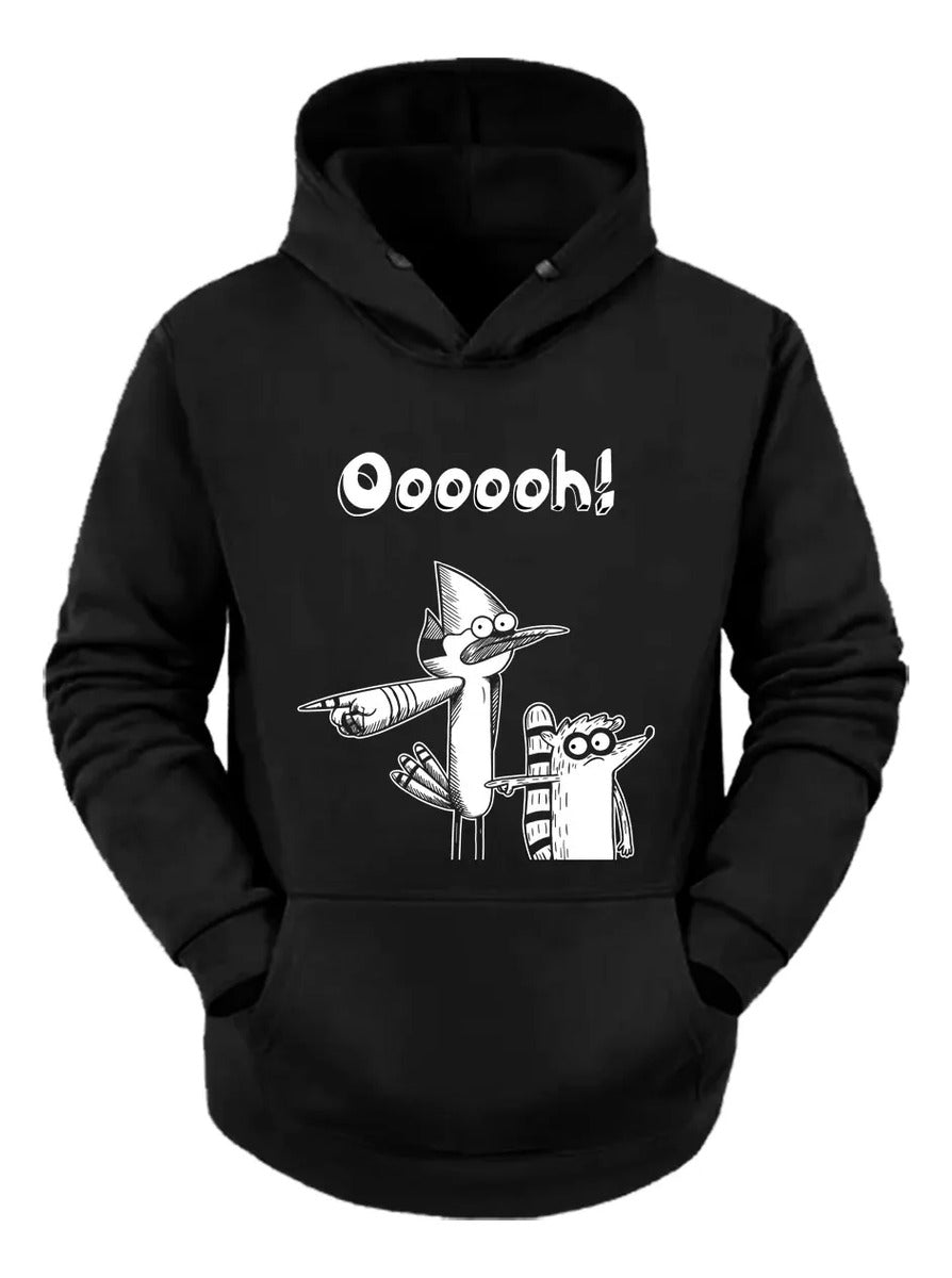 Sudadera Mordecai Rigby Estilo Un Show Mas Brilla Oscuridad