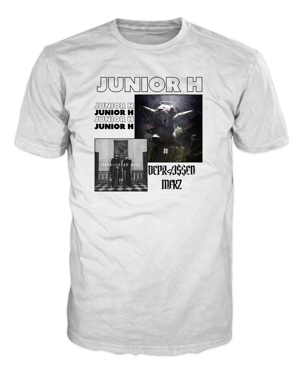 Playera Junior H Estilo Depressed Mfkz Beige $ad Boys 2026