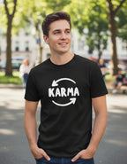 Karma Playera Caligrafia Ley Cosmica