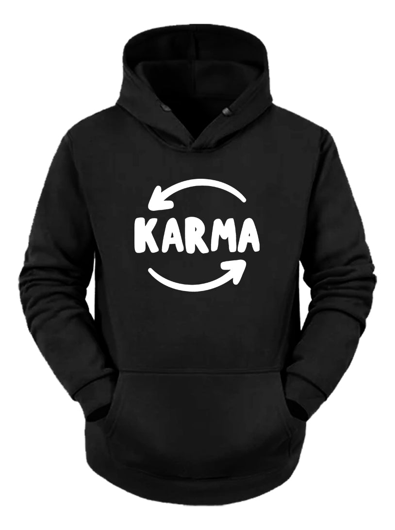 Karma Sudadera Hoodie Caligrafia Ley Cosmica