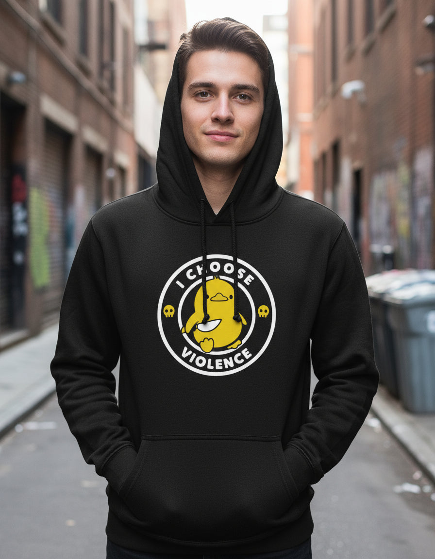 Aesthetic Patito I Choose Violence Sudadera Hoodie