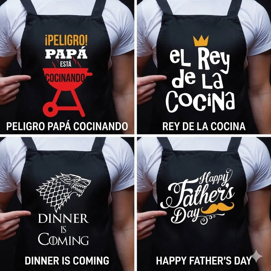 Mandil Para Papá Regalo Día Del Padre Parrillero Divertido