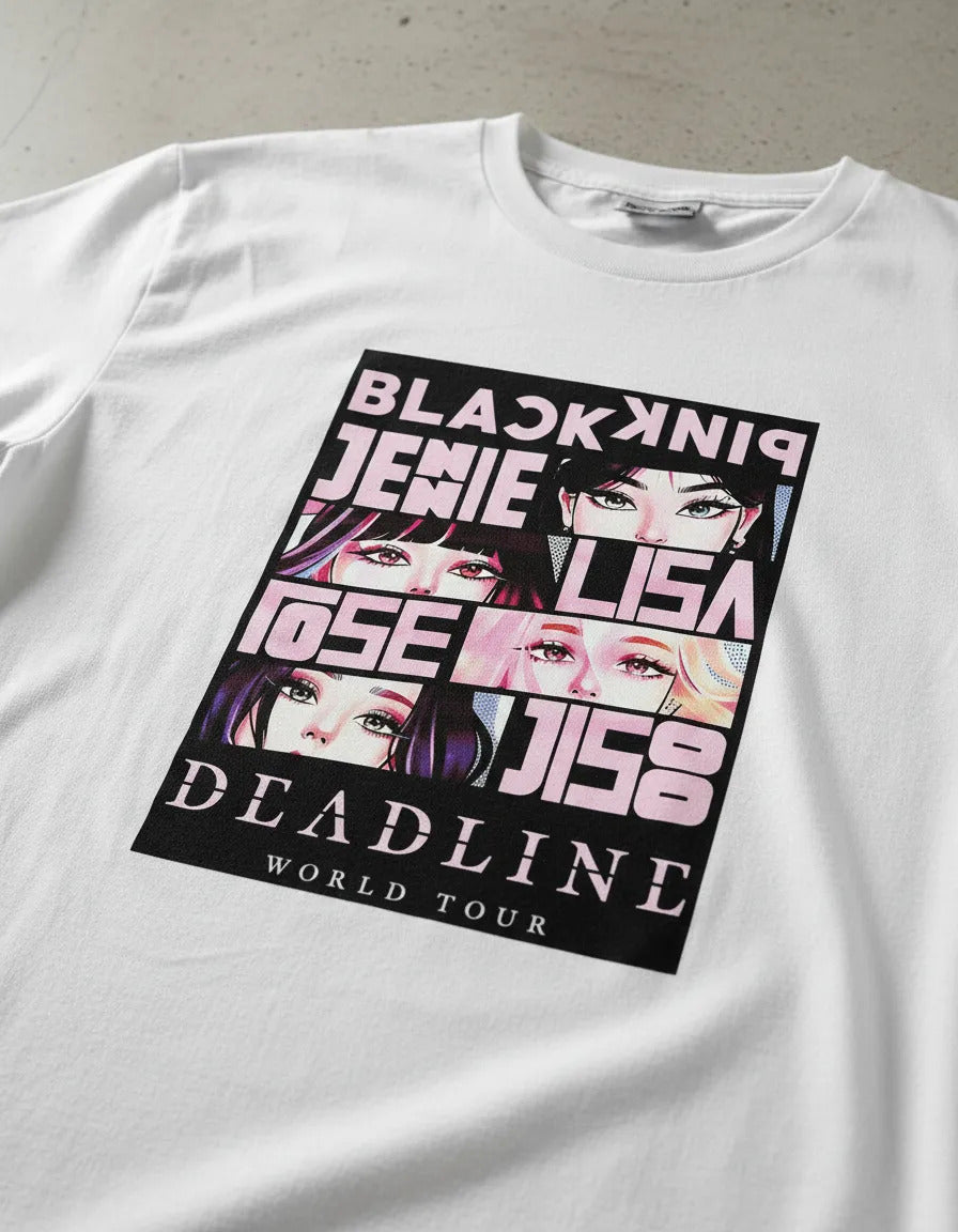 Playera Black Pink Deadline Jump