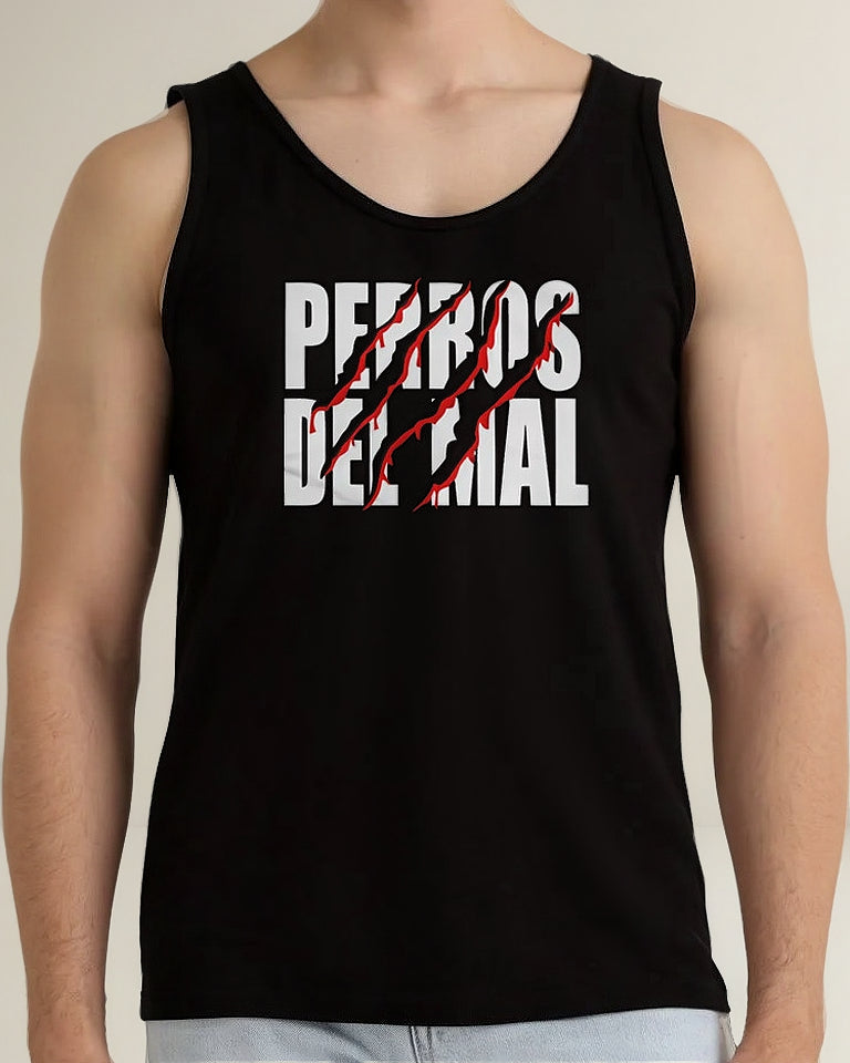 Playera Tirantes Perros Mal Camiseta Tank Top Gym