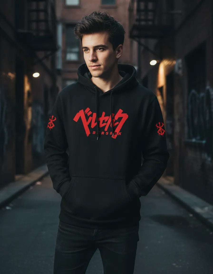 Berserk Sudadera Hoodie Anime Accion Fantasia Oscura
