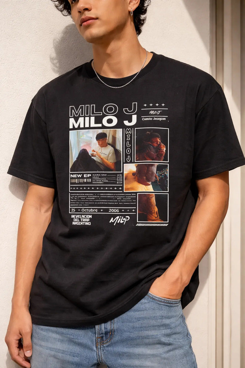 Playera Milo J Estilo La Vida Era Más Corta Calidad Premium