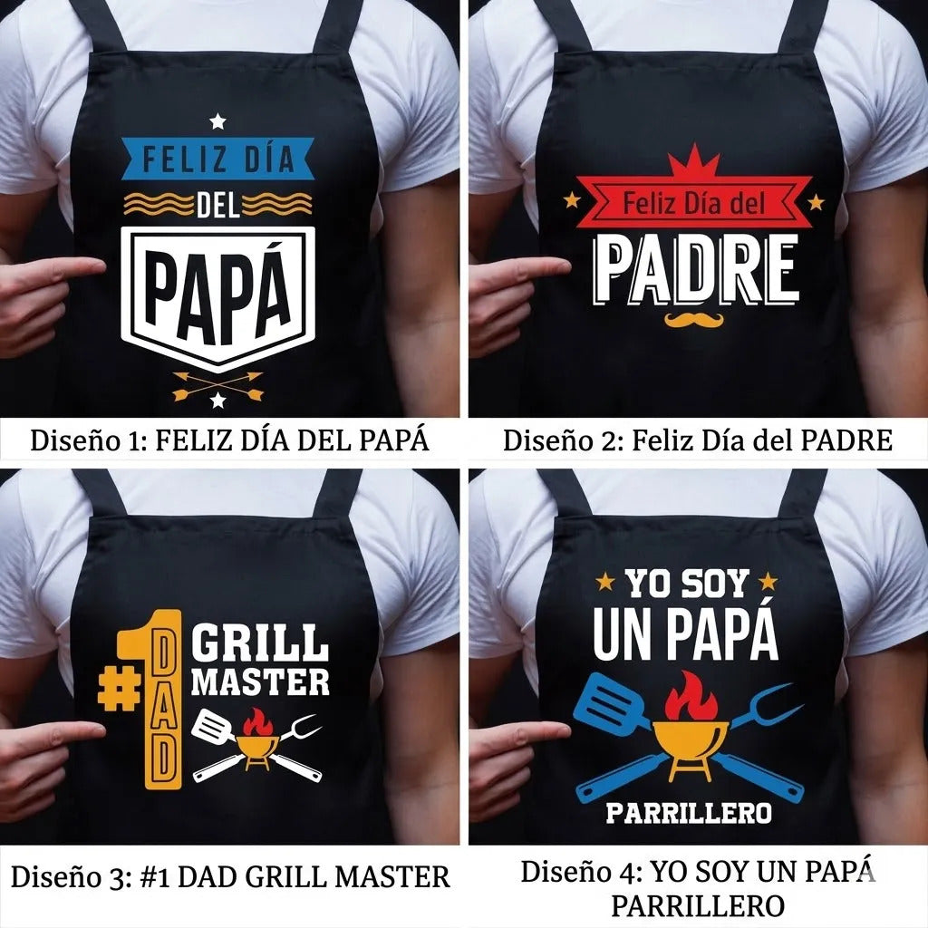 Mandil Para Papá Regalo Día Del Padre Parrillero Divertido