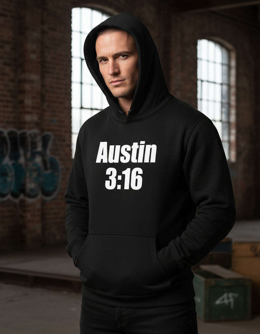 Austin 3:16 Sudadera Hoodie Stone Cold