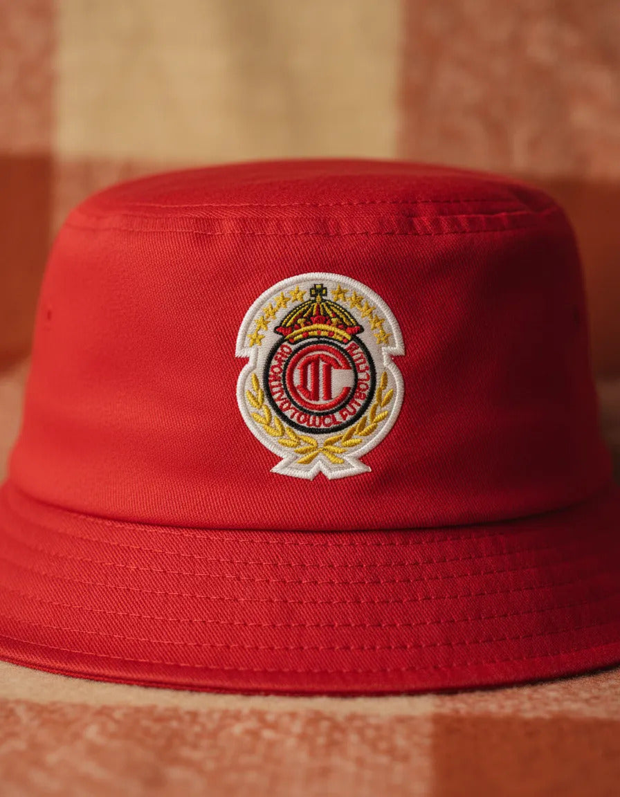 Deportivo Toluca Futbol Club Bucket Gorro Diablos Rojos