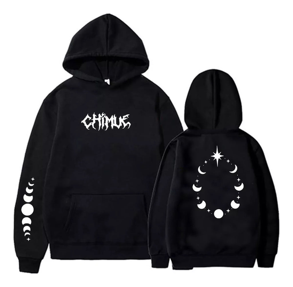 Chimue Fase Lunar Estrellas Sudadera Hoodie Aesthetic
