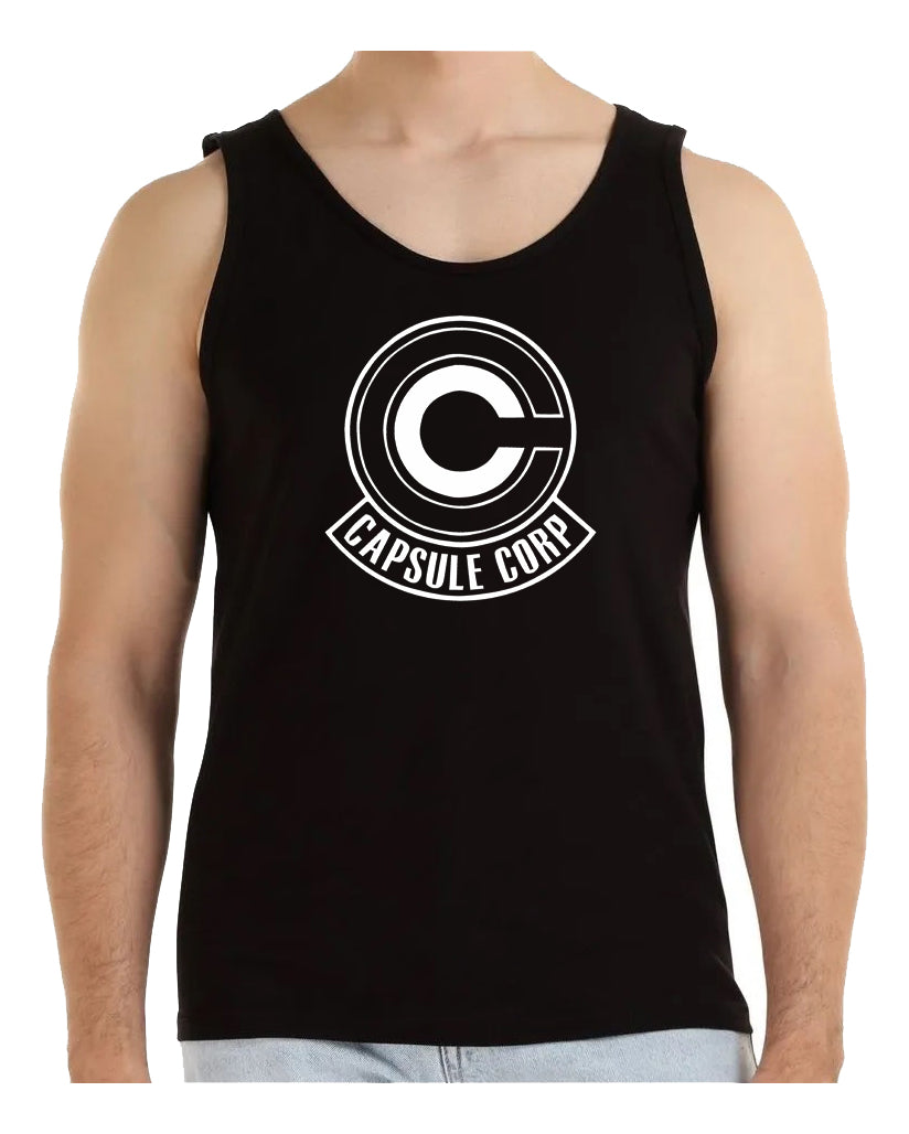 Playera Tirantes Capsule Corp Camiseta Tank Top Gym Anime