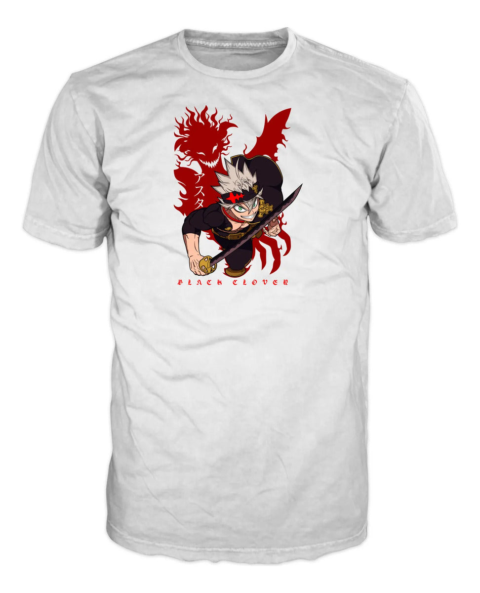 Transformación Demoníaca De Asta Playera Anime Black Clover