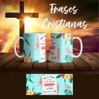 Pack 12 Tazas Frases Cristianas Personalizada Varios Modelos