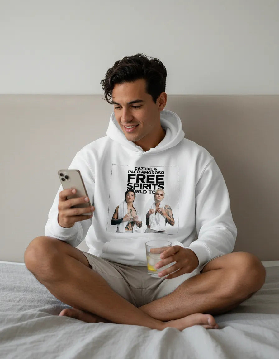 Sudadera Ca7riel Y Paco Amoroso Estilo Free Spirits Tour