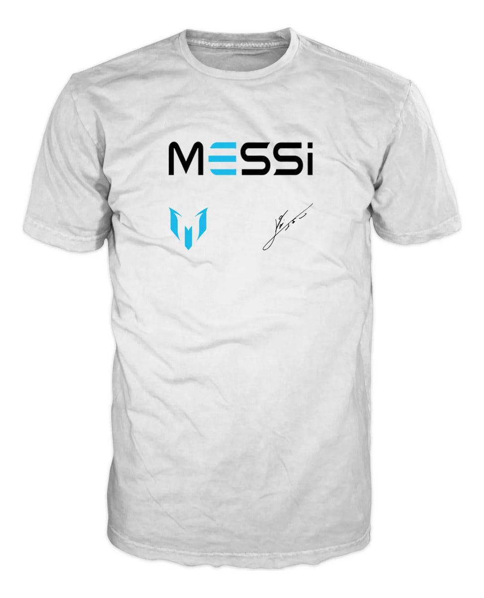 Playera Messi Argentina Estilo Mundial Futbol Tacto Algodon