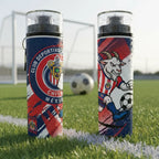 Botella Deportiva Chivas Guadalaja Cilindro Rebaño Futbol