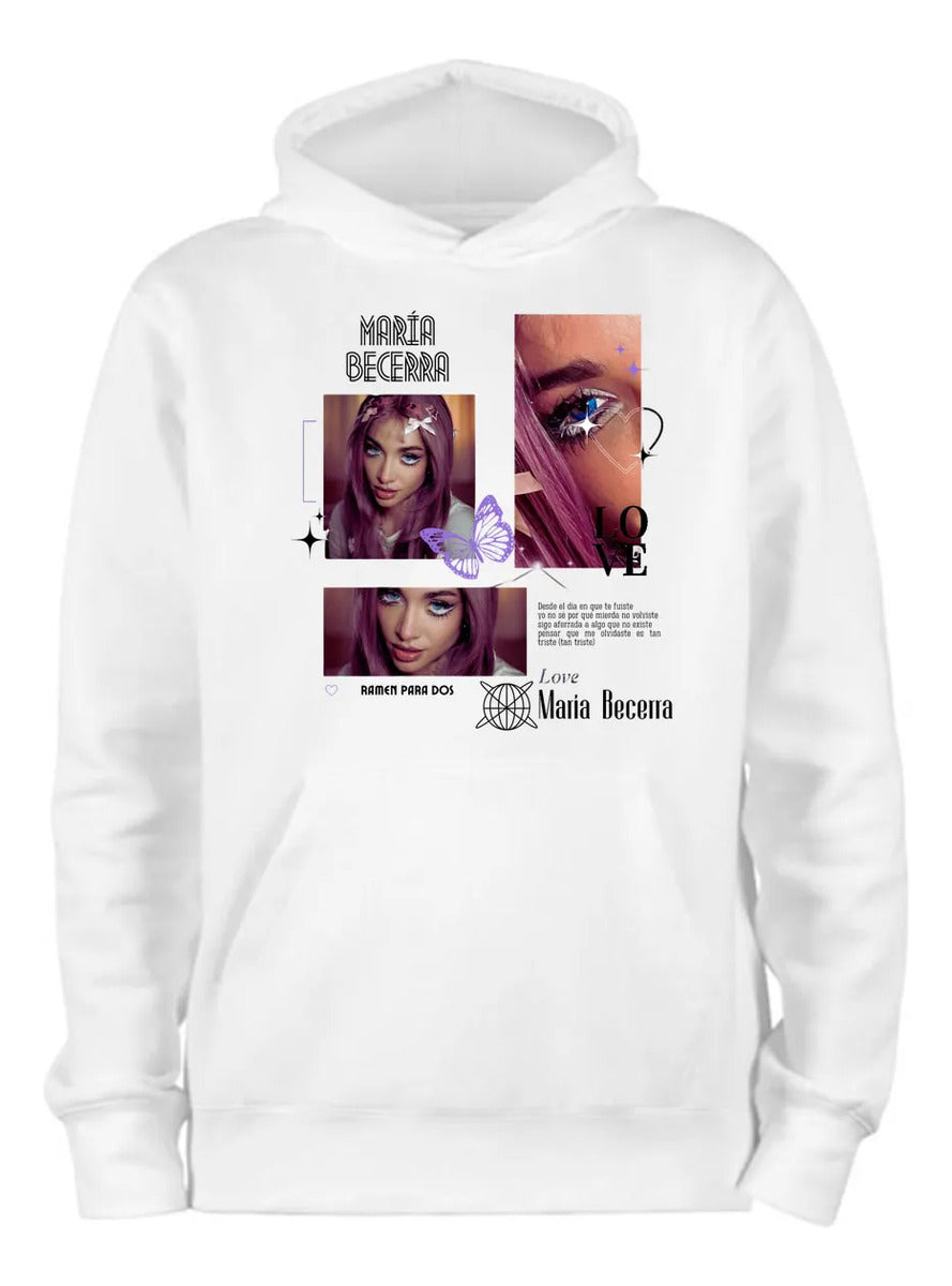 Sudadera Maria Becerra Hoodie Ramen Para Dos Calidad Premium