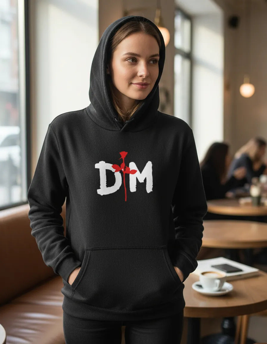 Depeche Mode Sudadera Hoodie Flor Musica Electronica Rock