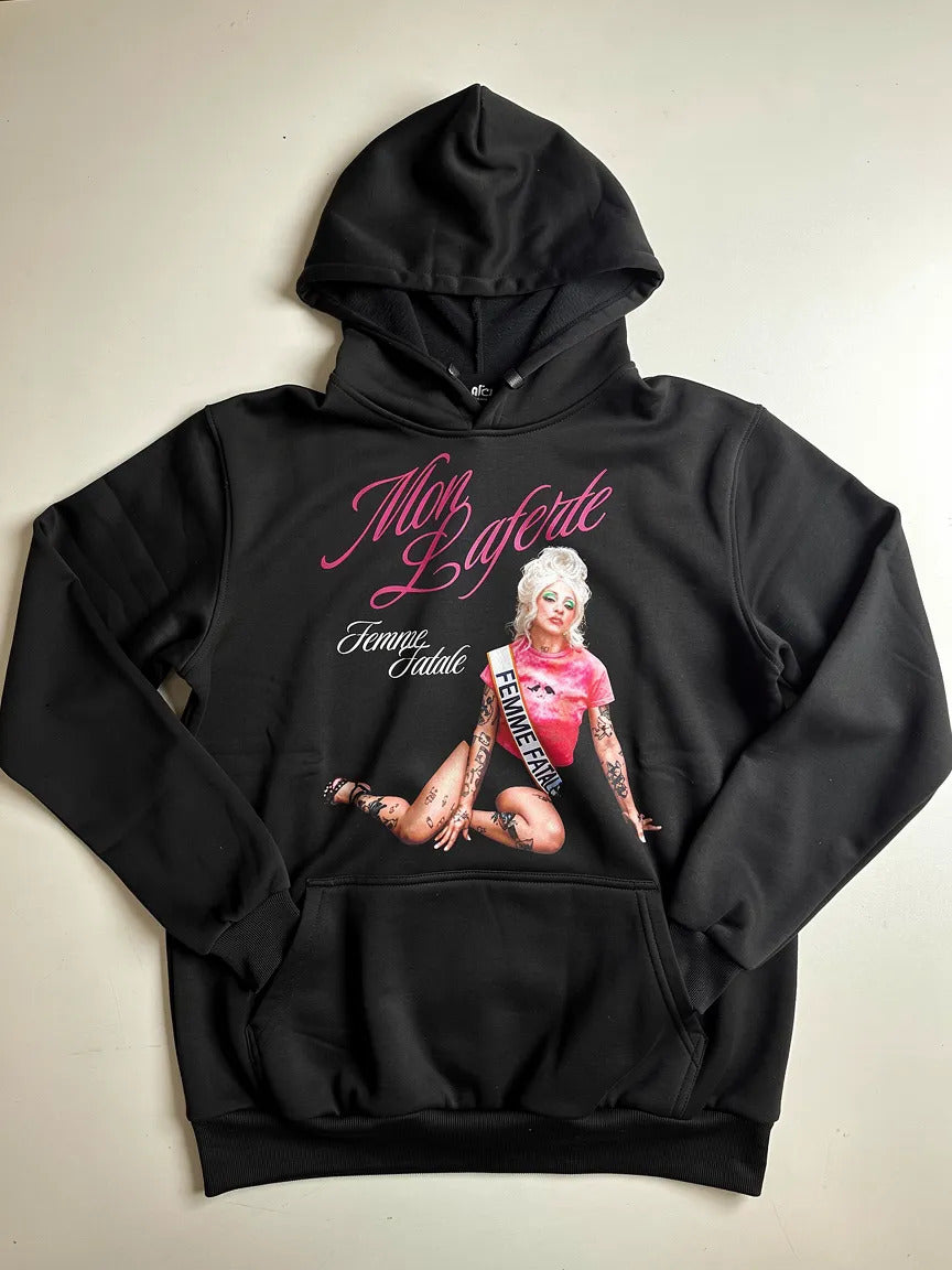 Sudadera Mon Laferte Estilo Vintage Tour Femme Fatale Hoodie