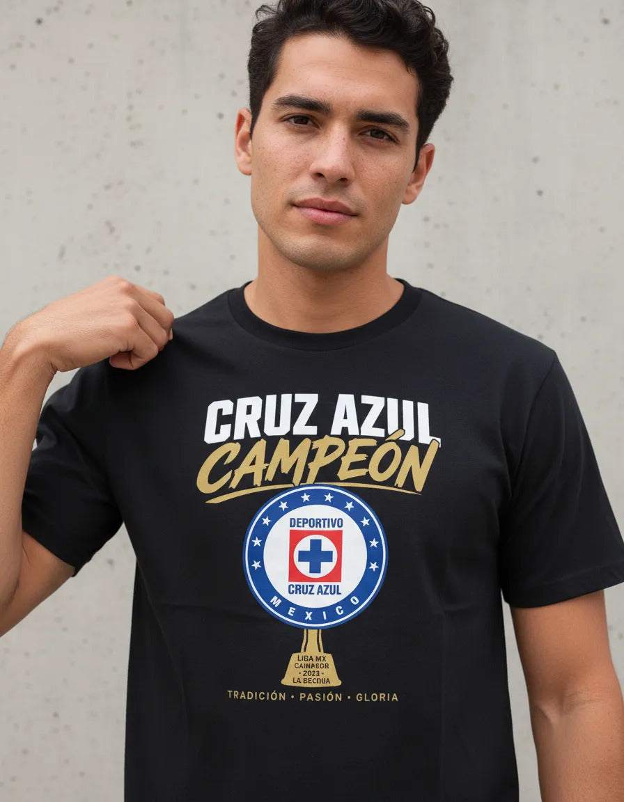 Playera Cruz Azul Campeón 2026 La Décima Futbol Algodon
