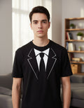 Playera Corbata Smoking Divertido