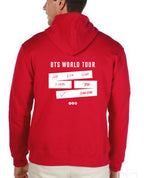 Bts World Tour Sudadera Hoodie Kpop Back