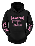 Sudadera Kpop Black Pink Con Capucha