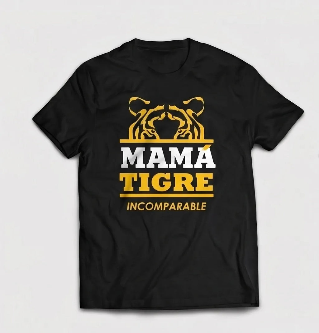 Playera Mama Tigre Incomparable Estampado Calidad Premium