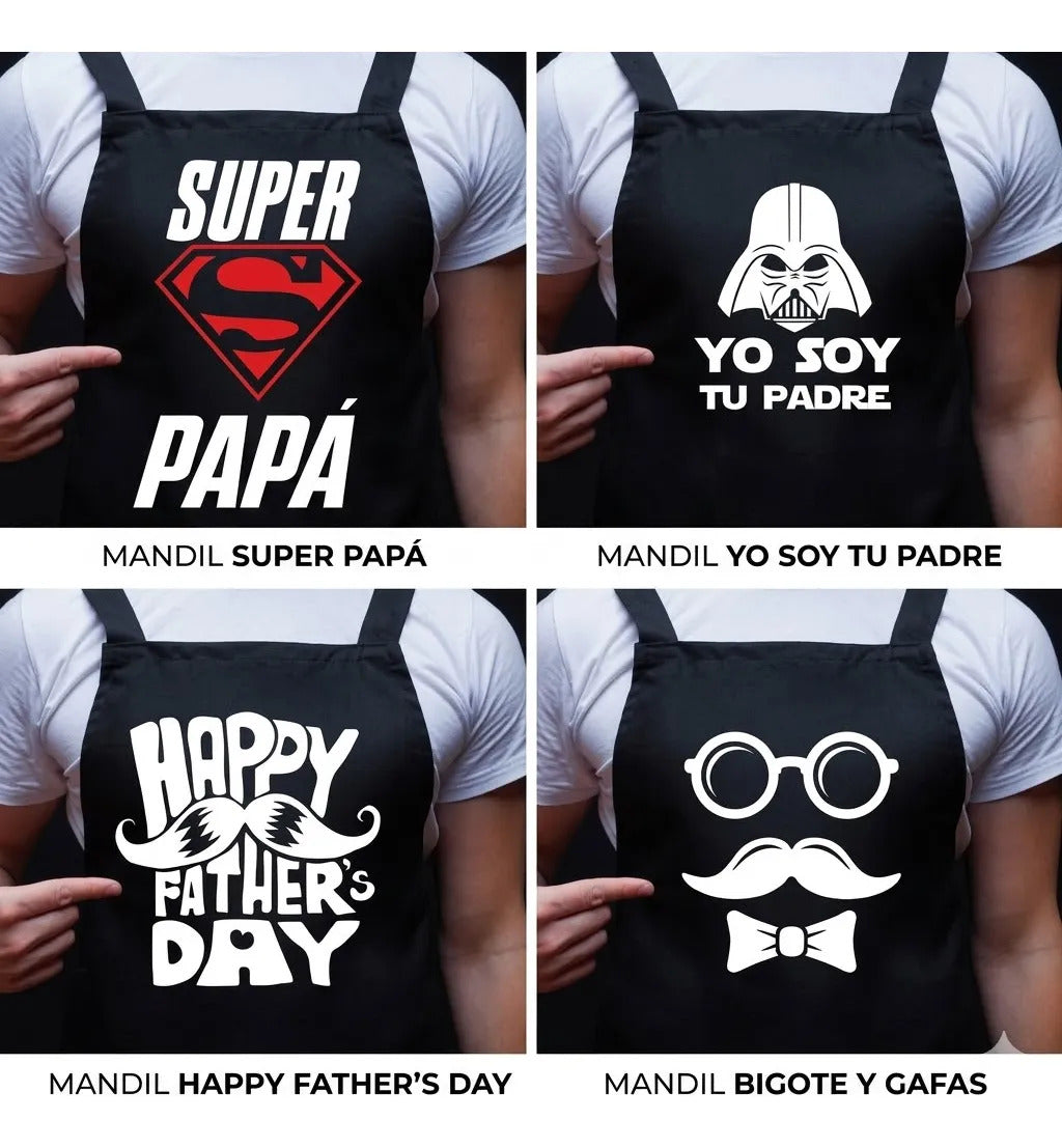Mandil Para Papá Regalo Día Del Padre Parrillero Divertido