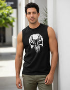 Playera Calavera Punisher Sin Mangas Premium