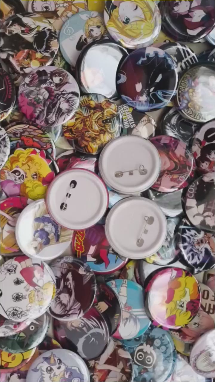 100 Botones Anime 5.8 Cm Mayoreo Pin Fotoboton